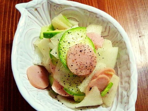 小メロンとダイコンとお魚ソーセージのマリネサラダ レシピ 作り方 By Micro Mimi 楽天レシピ 小メロンとダイコンとお魚ソーセージのマリネサラダ レシピ 作り方 By Micro Mimi 楽天レシピ